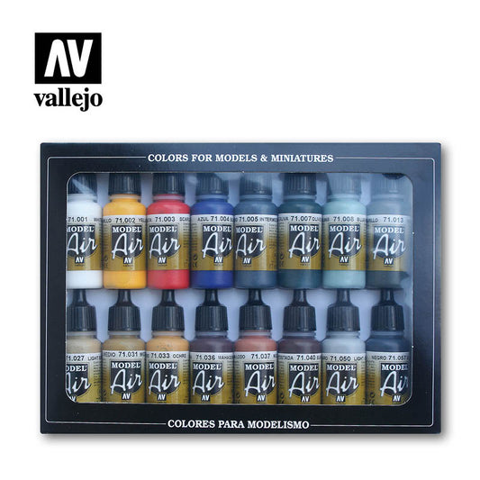 Vallejo - Model Air - Basic Colour Pack 16 Colour Set