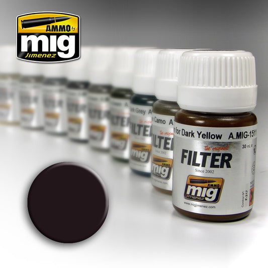 Ammo by MIG -  Filters - Brown for Dark Green 35ml