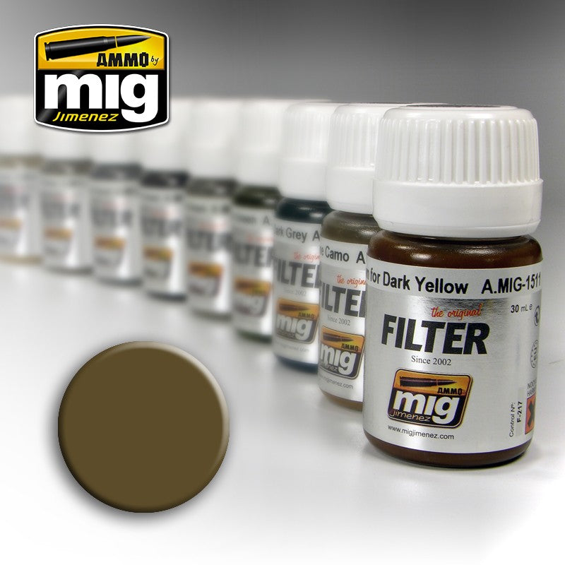Ammo by MIG -  Filters - Brown for Desert Yellow 35ml