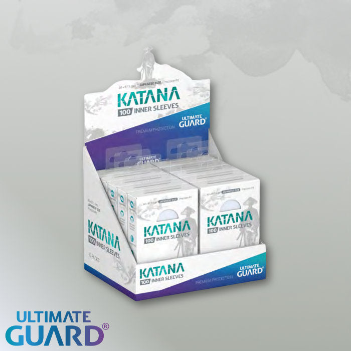 Ultimate Guard: Japanese Size Sleeves – Katana Precise-Fit Inner Sleeves – Transparent