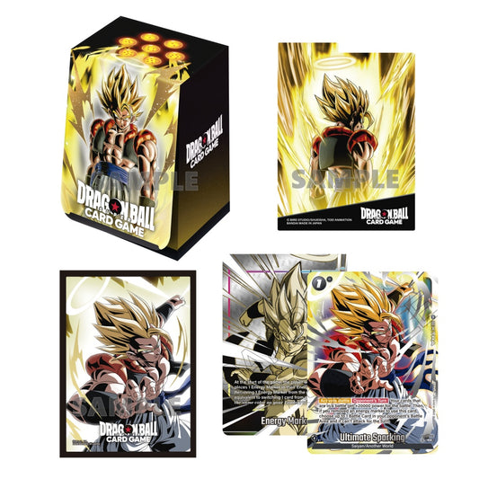 Dragon Ball Super Card Game: Fusion World – Official Card Case & Sleeves Set 3 Display: Gogeta