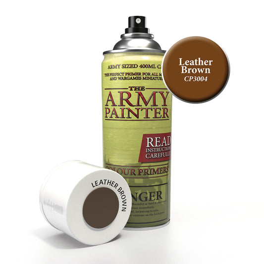Army Painter Aerosol Spray Primer - Leather Brown 400ml