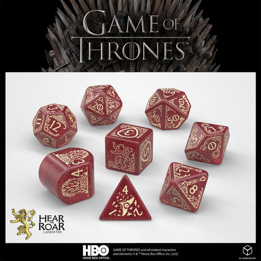 Q Workshop - Game of Thrones - Lannister Dice Set 8