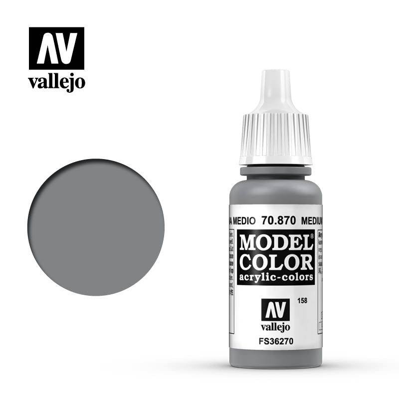 Vallejo Model Colour - Medium Sea Grey 17 ml Old Formulation