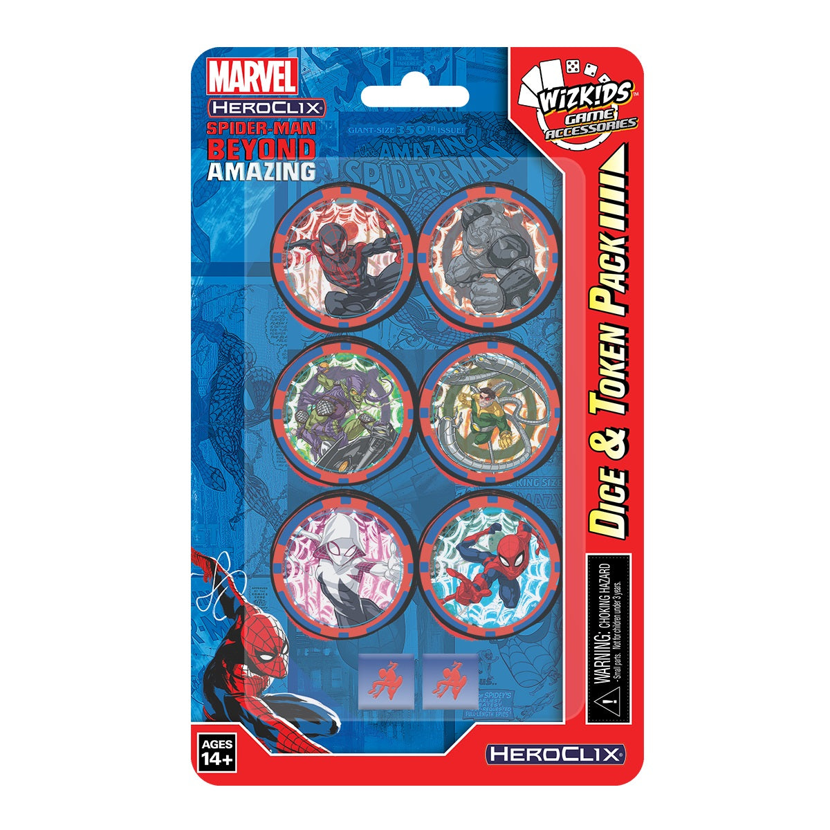 Marvel Heroclix Spider-Man Beyond Amazing Dice and Token Pack