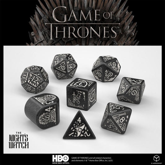 Q Workshop - Game of Thrones - Night's Watch Dice Set 8
