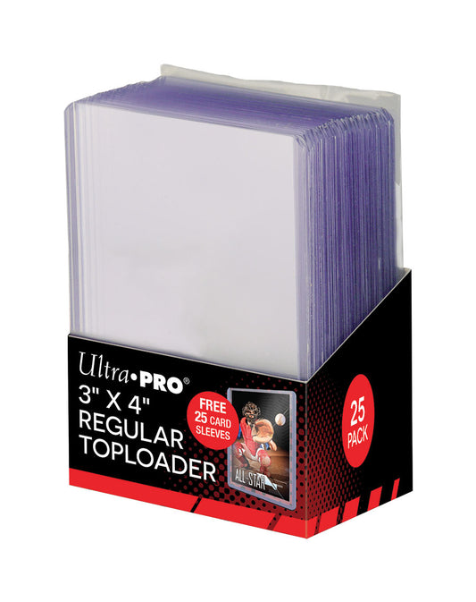 Ultra Pro: UP81579 3" X 4" Clear Toploader with Card Sleeves 25ct