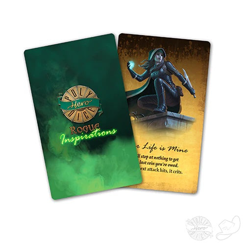 PolyHero Dice - Inspiration Cards Rogue Pack