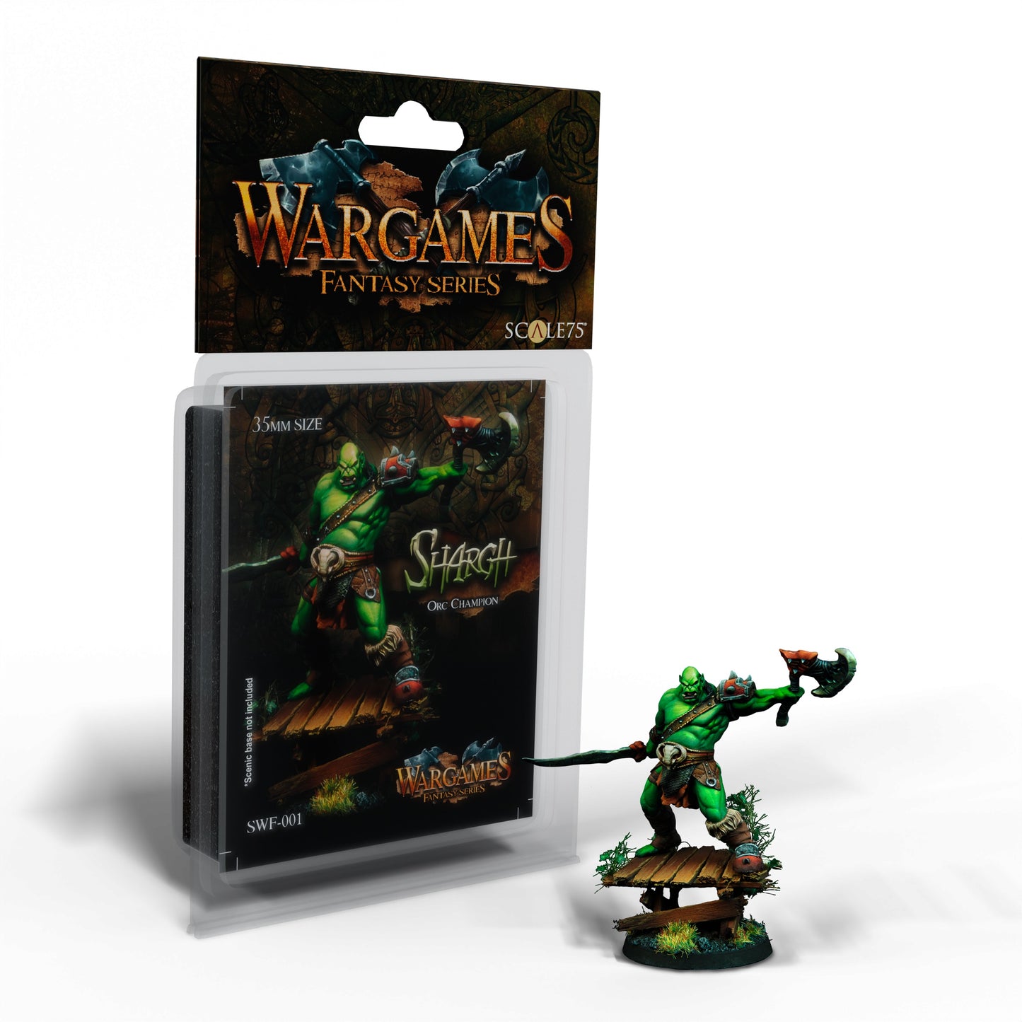 Scale 75 - Figures - Fantasy Wargames - Shargh Orc Champion 35mm