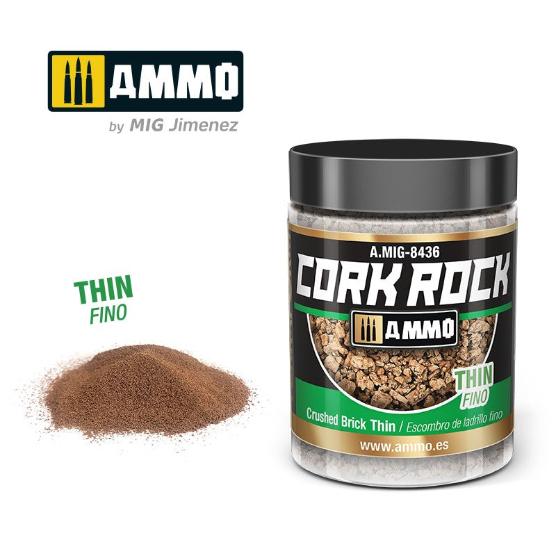 Ammo by MIG -  Dioramas - Terraform Cork Rock - Crushed Brick Thin 100ml