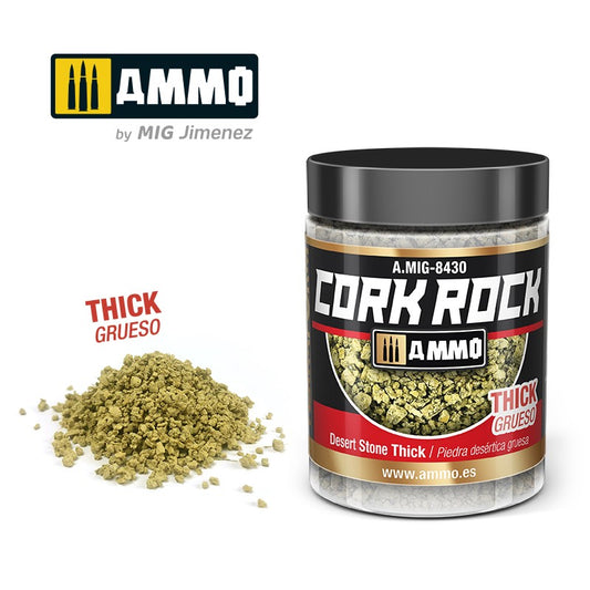 Ammo by MIG -  Dioramas - Terraform Cork Rock - Desert Stone Thick 100ml