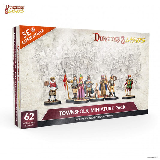 Dungeons & Lasers: Miniatures - Townsfolk Miniature Pack
