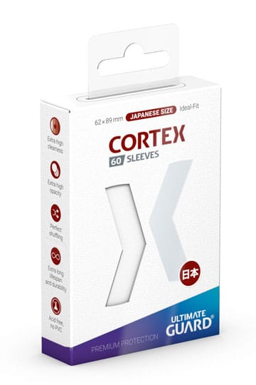 Ultimate Guard: Japanese Size Sleeves – Cortex – White