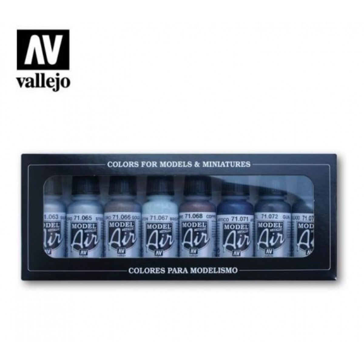 Vallejo - Model Air - Metallic Colours 8 Colour Set