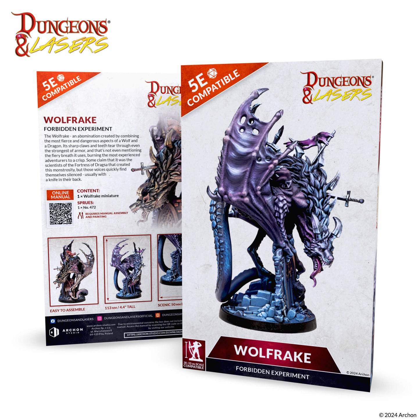 Dungeons & Lasers: Miniatures - Deuslair: Wolfrake