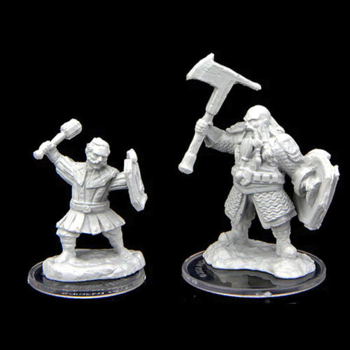 Critical Role Unpainted Minis: Kymal Militia Brawler & Jorenn Militia Holy Axeman