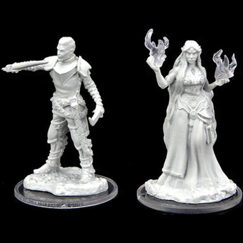 Critical Role Unpainted Minis: Turst Militia Swordsman & Lyrengorn Holy Priest