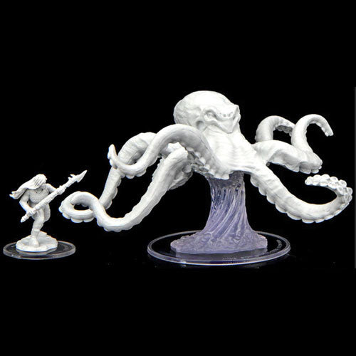 Critical Role Unpainted Minis: Ashari Waverider & Octopus